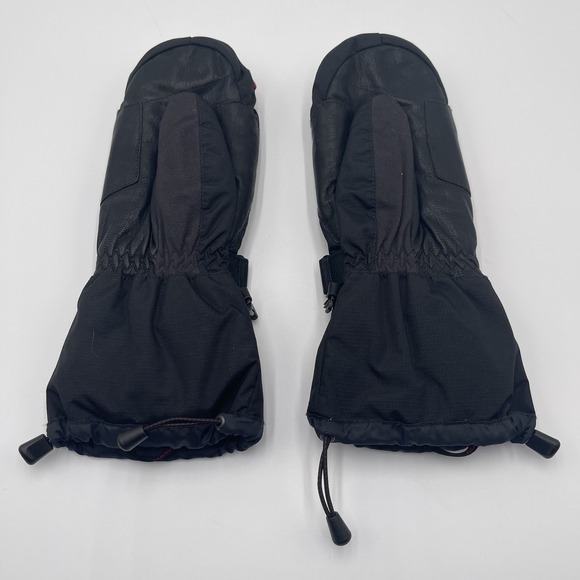 Mammut Leather GoreTex Mitt Gloves Adult Size Medium Black Ski Snowboarding - Picture 2 of 3